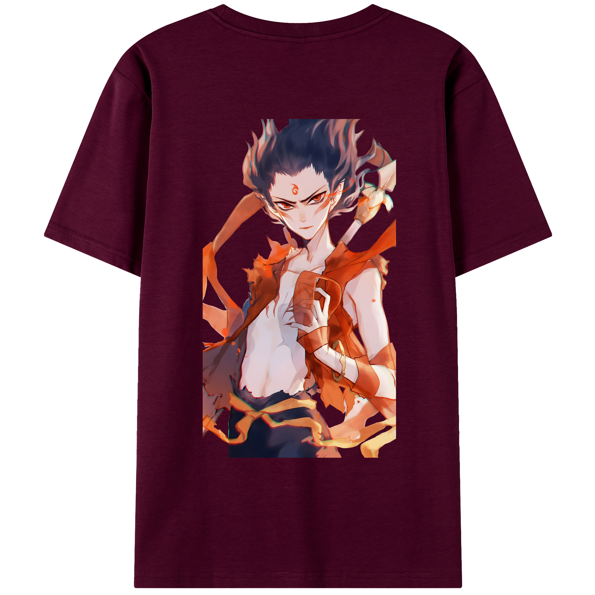 （画像用） Ne Zha 2 ナタ 魔童の大暴れ レディース半袖Tシャツ(バックプリント)